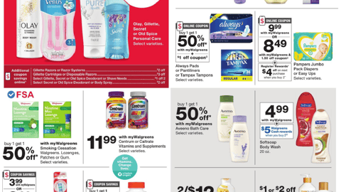 Walgreens P&G Holiday Rebate Feature